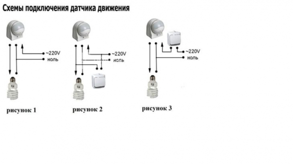 Подключение датчика движения для освещения — инструкция